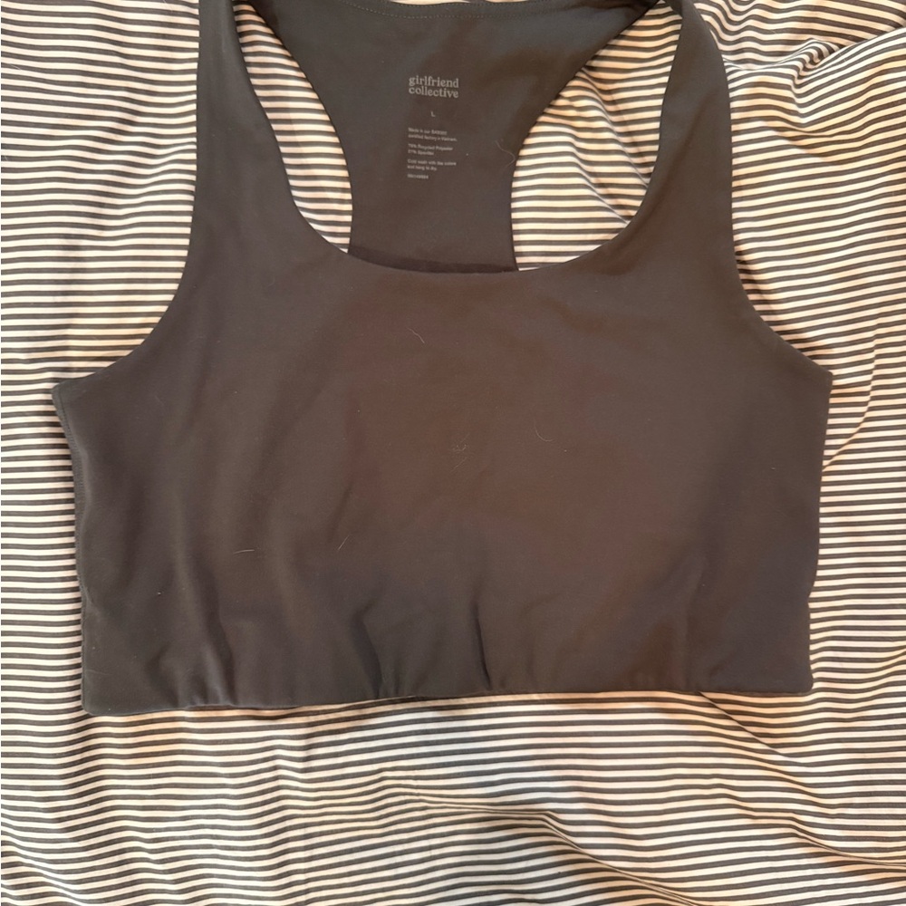 Girlfriend Collective Grey Paloma Sports Bra
